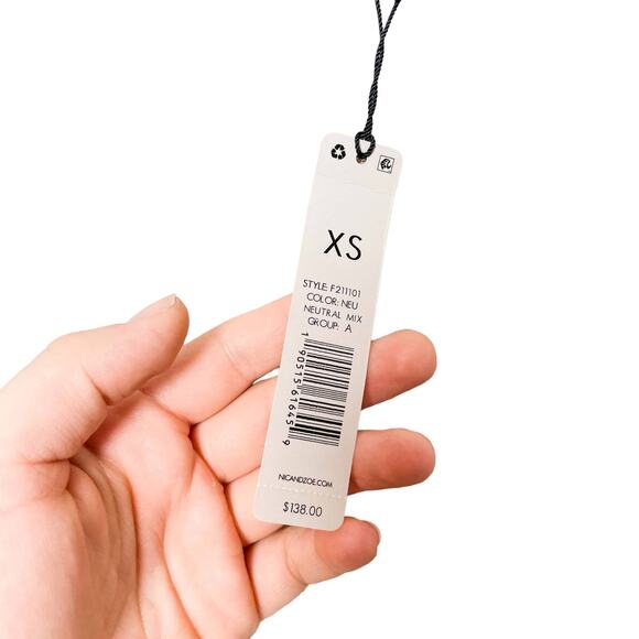 NIC+ZOE Weekend Warrior Sweater Neutral Mix Boho Rustic Distressed Grunge - Picture 6 of 8